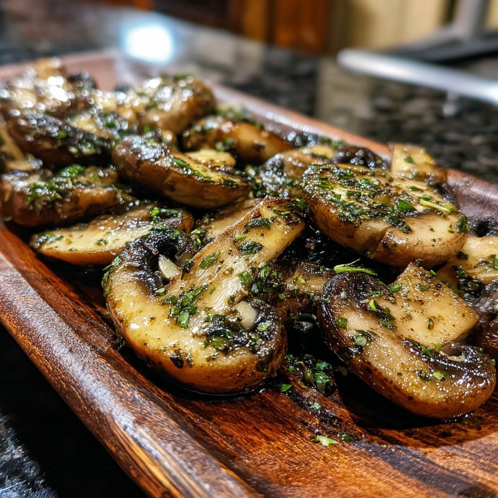 Gegrillte Champignons Mit Kräutern