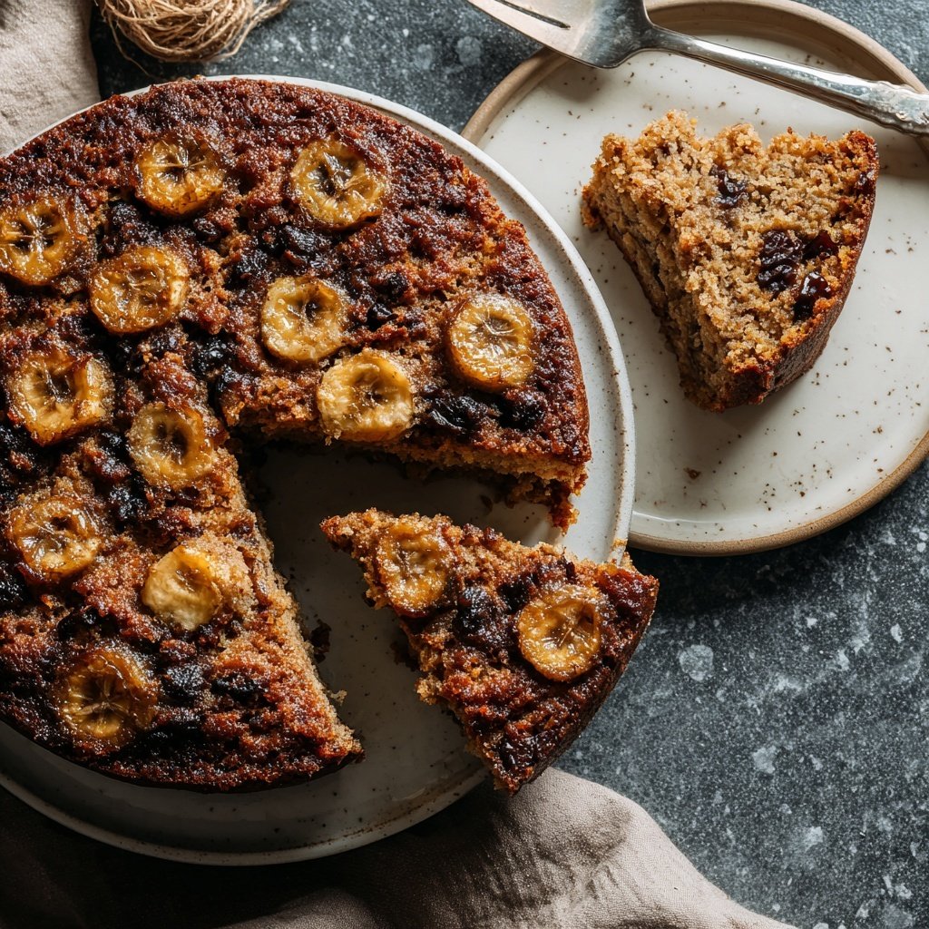 Bananenkuchen mit Datteln