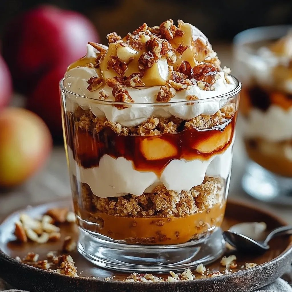Bratapfel Karamell Trifle