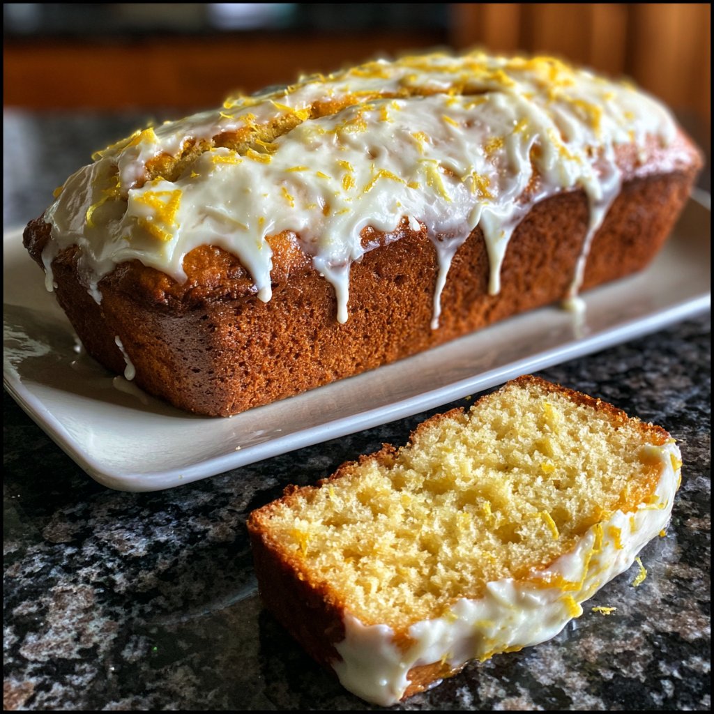 Zitronenkuchen mit Frischkäse-Topping