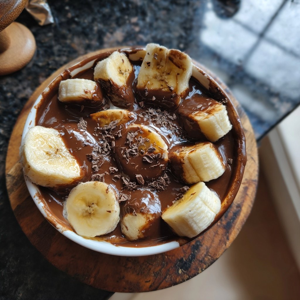 Schokoladenfondue mit Banane