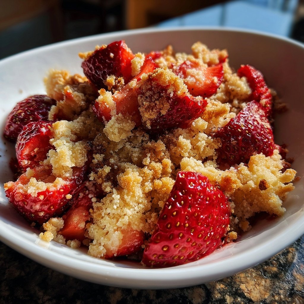 Erdbeer Crumble Aus Dem Ofen