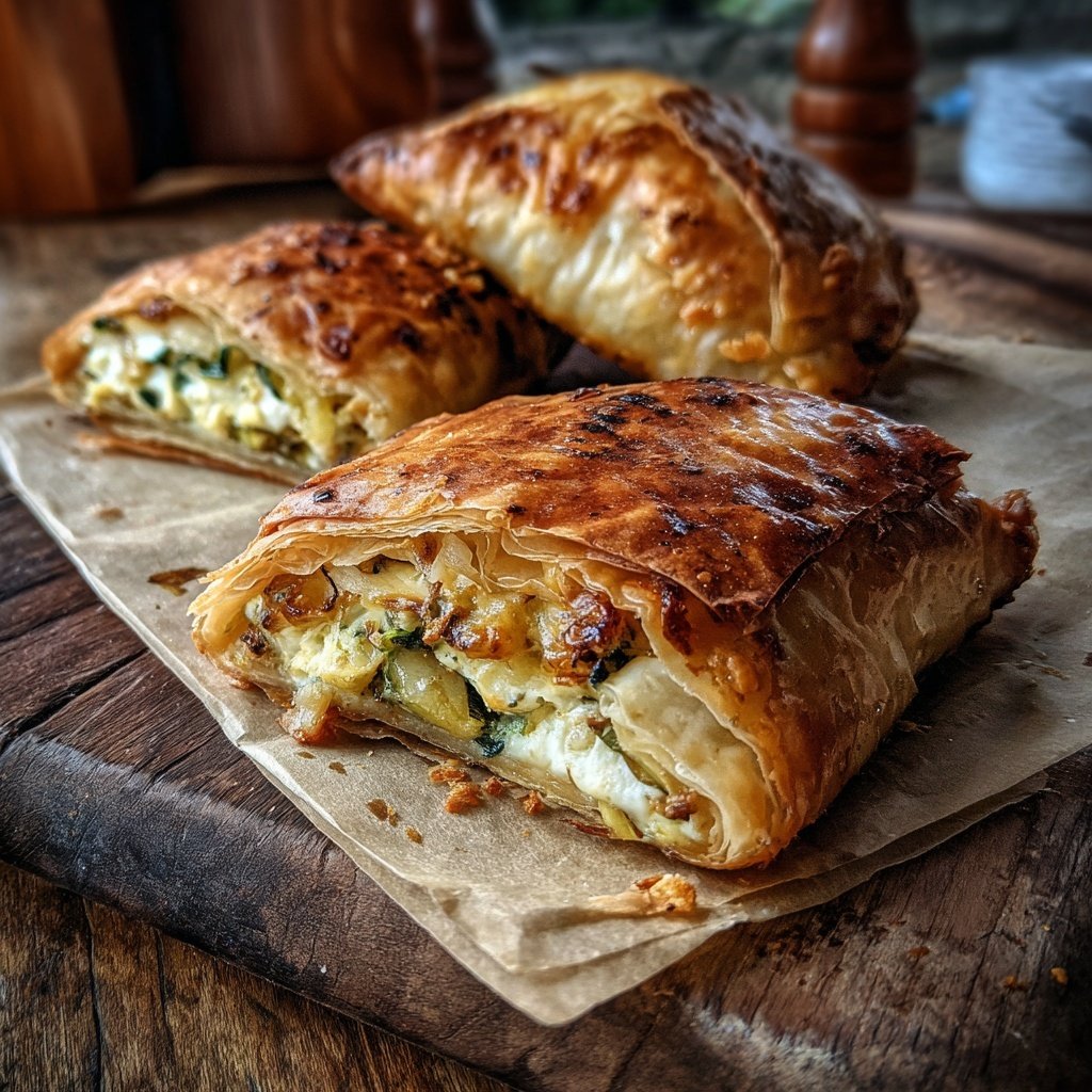 Zucchini-Feta-Päckchen