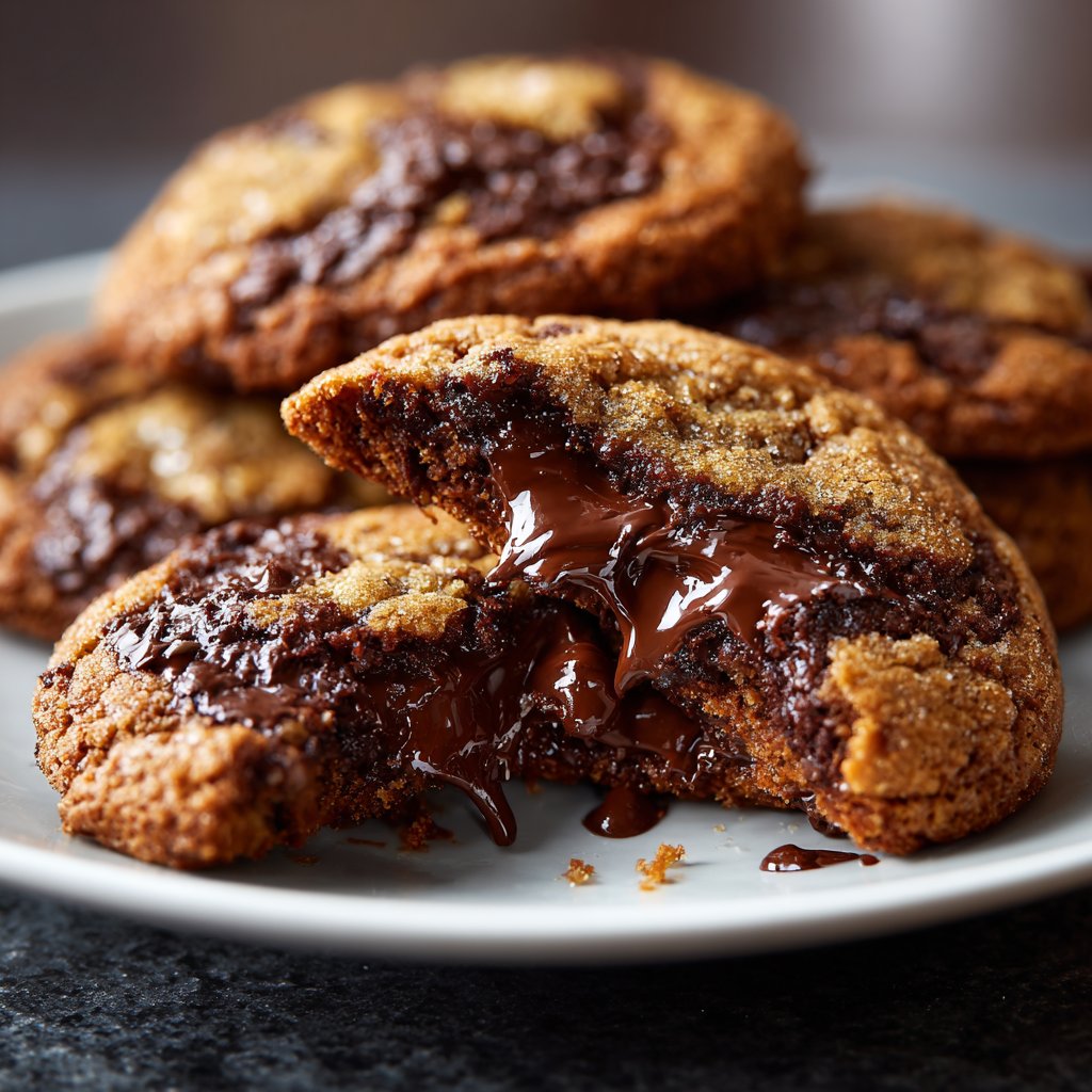 Cookies mit dunkler Schokolade