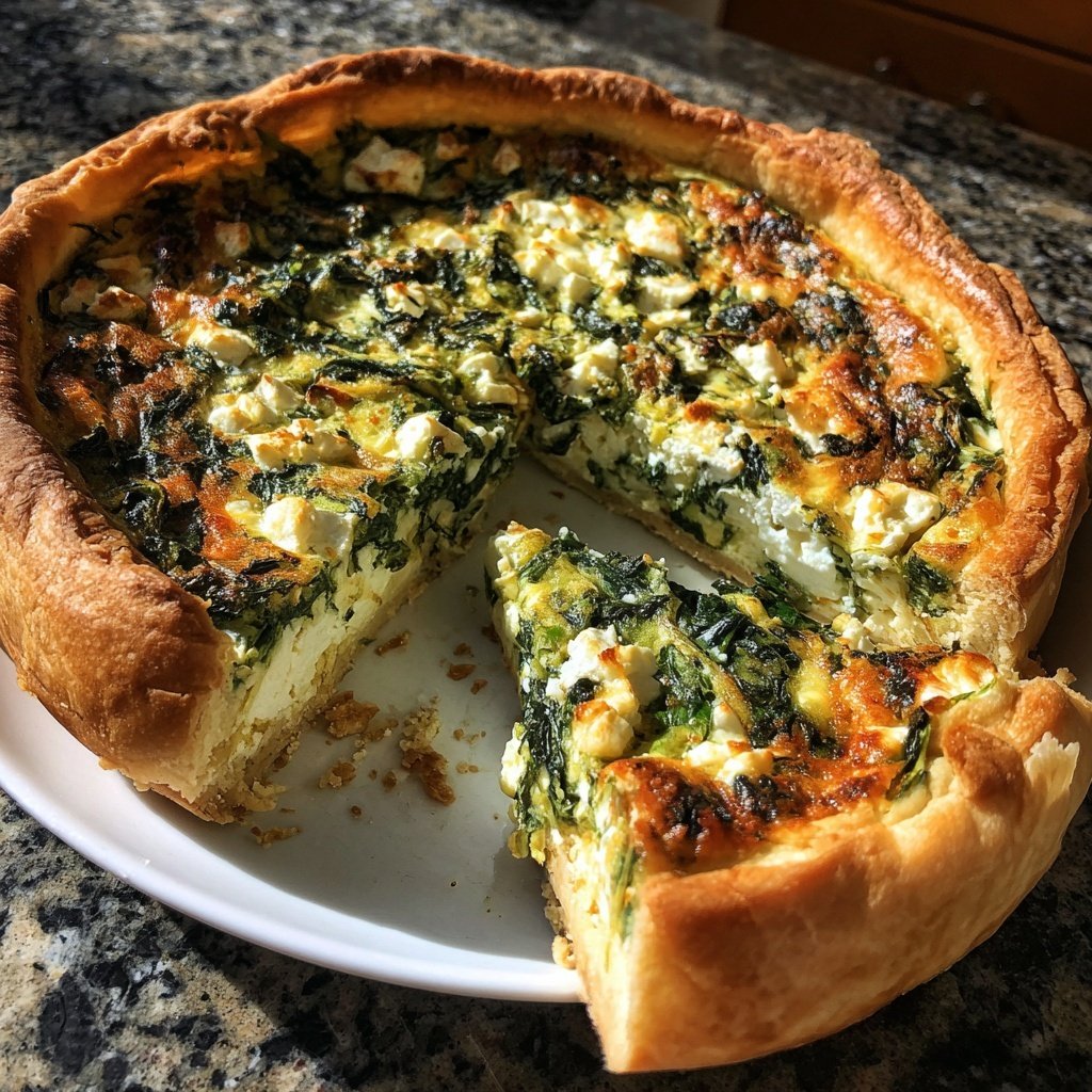 Spinat-Feta-Quiche