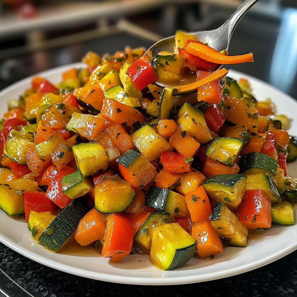 Gemüsepfanne mit Ingwer