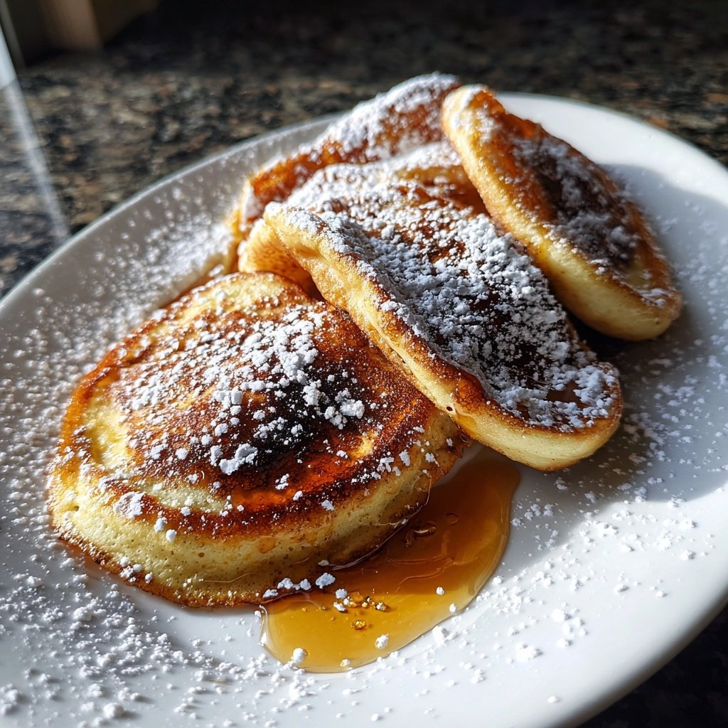 Pfannkuchen mit Honig