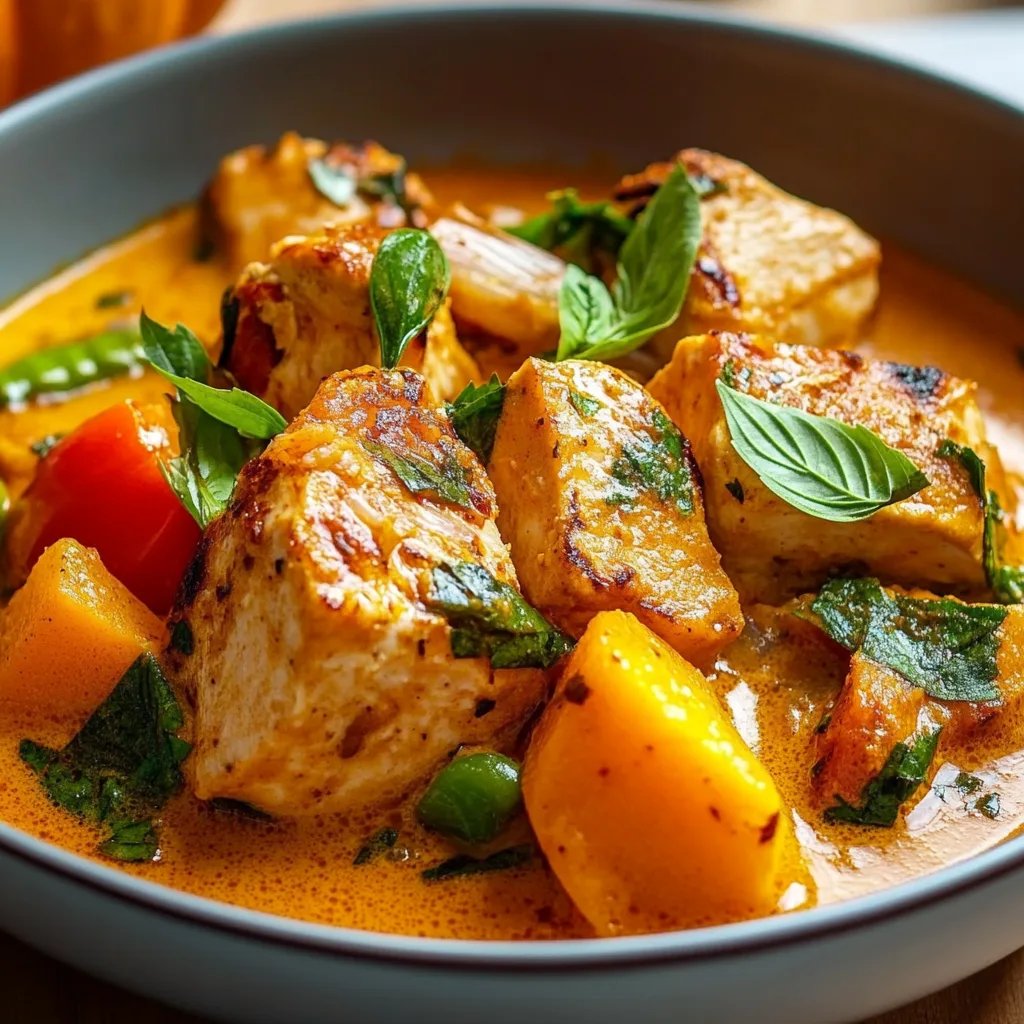 Chicken und Pumpkin Thai Curry