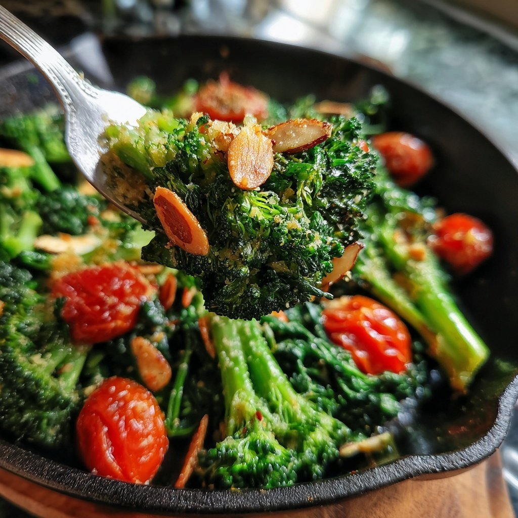 Brokkoli Pfanne Mit Mandeln