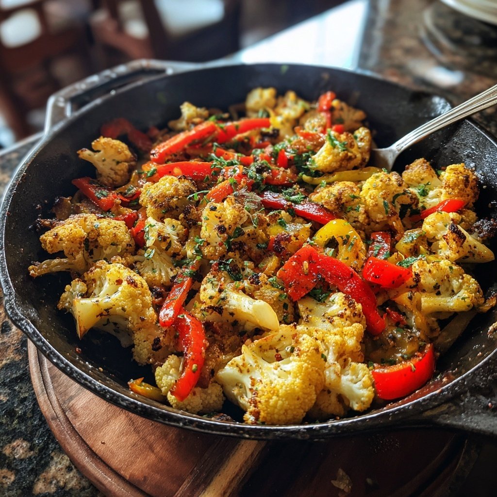 Blumenkohl Pfanne Mediterran