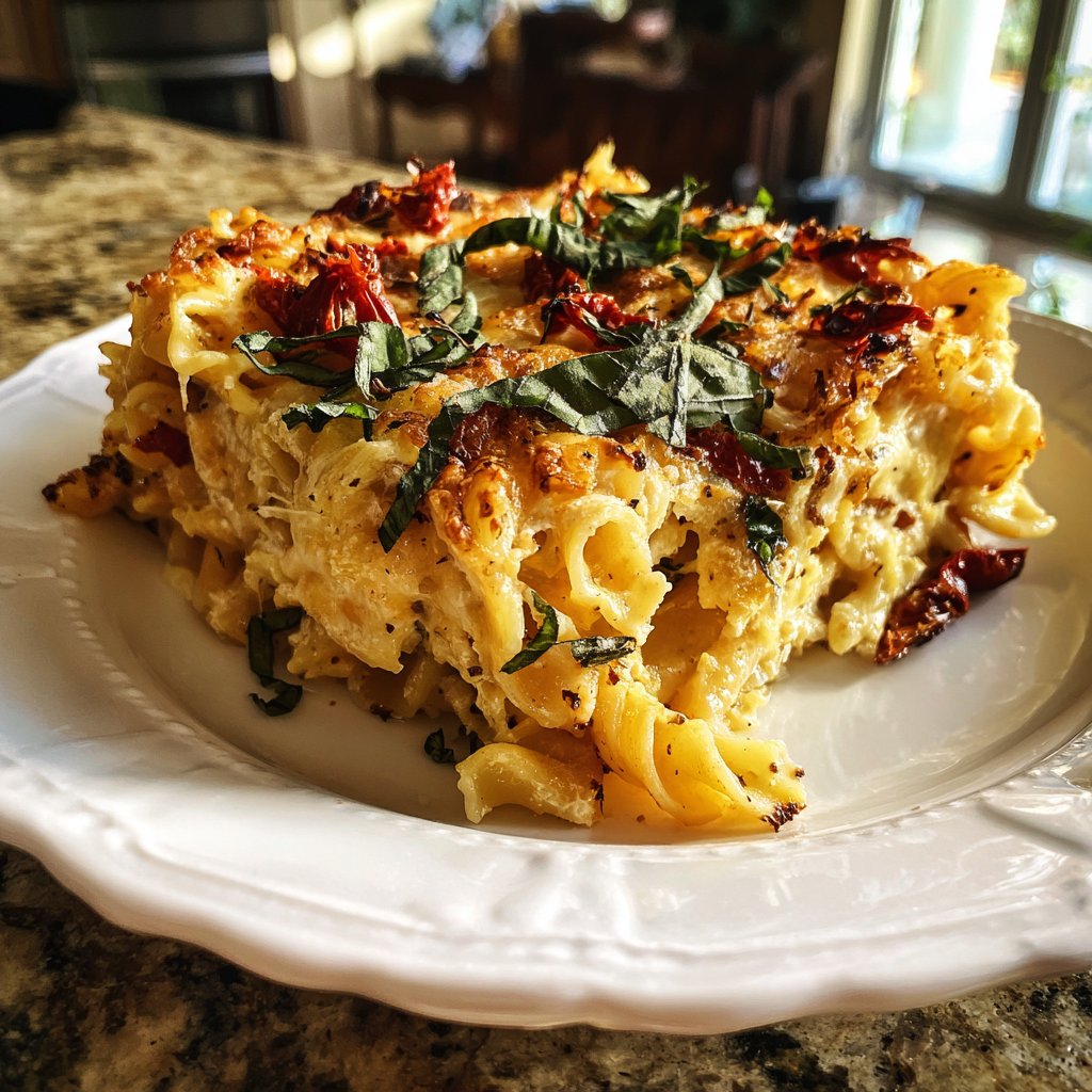 Nudelauflauf mediterran