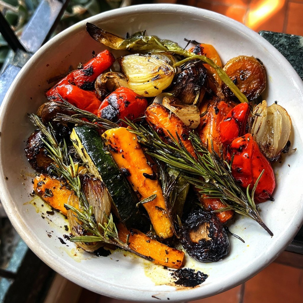 Grillgemüse Mit Rosmarin Und Knoblauch