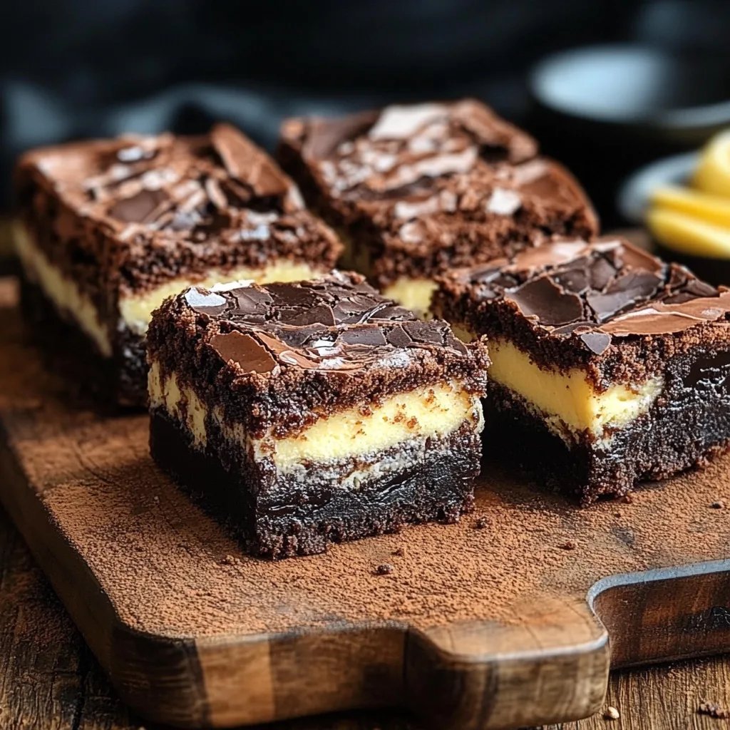 Köstliche Cheesecake Brownies