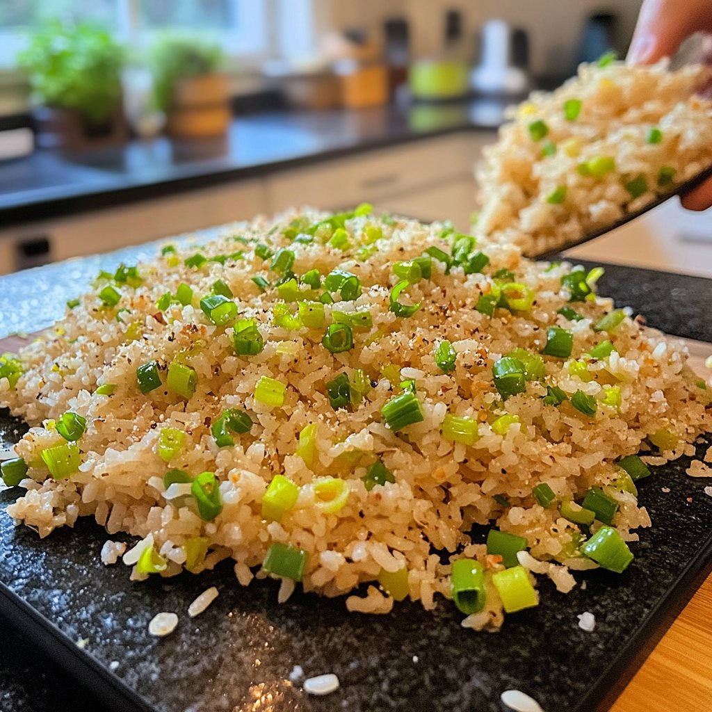 Gebratener Reis mit Frühlingszwiebeln