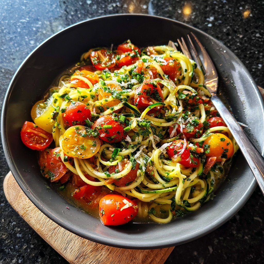 Kalorienarme Pasta Mit Tomaten Und Zucchini